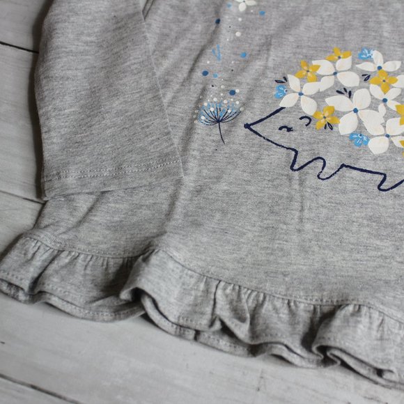 Carter's Toddler Girl's Size 3T Knit Denim Jean Blue Leggings Hedgehog - Picture 4 of 9